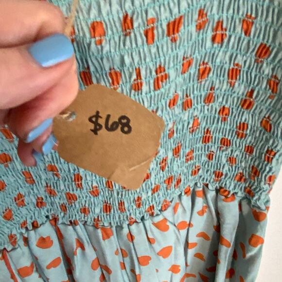 Bucket listPolka Heart Pink Smocking Bodice Jumpsuit - Picture 6 of 8